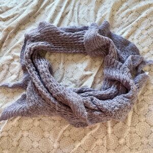 Purple Soft Knit Scarf / Wrap